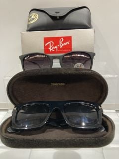 TOM FORD SUNGLASSES + RAYBAN SUNGLASSES TOTAL RRP £190