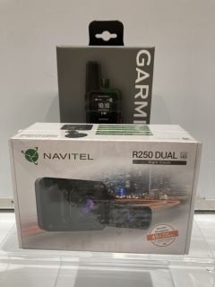 GARMIN COMPACT SATELLITE COMMUNICATOR WITH GPS + NAVITEL R250 DUAL NIGHT VISION CAMERA TOTAL RRP £196