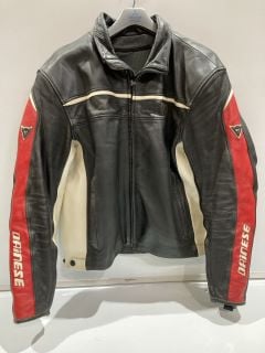 VINTAGE DAINESE KANYE WEST MOTORACING LEATHER JACKET 90S Y2K TOTAL RRP £65