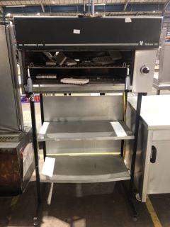 FALCON STEAKHOUSE GRILL FREE STANDING WITH TWO SHELF COMPARTMENTS