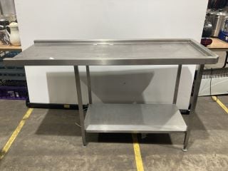 STAINLESS STEEL DISHWASH SURFACE EXTENTION UNIT