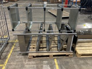 ASSORTED STAINLESS STEEL KITCHEN WHEELED SHELVES