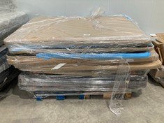 PALLET OF A VARIETY OF HEADBOARDS, BED BASES AND UPHOLSTERED BASES INCLUDING 190X135 (MAY BE BROKEN OR INCOMPLETE).