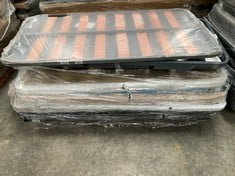 PALLET OF A VARIETY OF BED BASES, HEADBOARDS AND UPHOLSTERED BASES (MAY BE BROKEN OR INCOMPLETE).