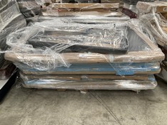 PALLET VARIETY OF BED BASES, HEADBOARDS AND UPHOLSTERED BASES (MAY BE BROKEN, DIRTY OR INCOMPLETE).