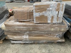 PALLET OF A VARIETY OF FURNITURE OF DIFFERENT SIZES AND MODELS (MAY BE BROKEN OR INCOMPLETE).