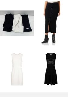 3 X MORGAN GARMENTS VARIOUS SIZES AND STYLES INCLUDING BLACK DRESS SIZE L - LOCATION 31A.