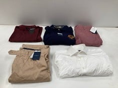 5 X HACKETT GARMENTS VARIOUS SIZES AND MODELS INCLUDING WHITE SHIRT SIZE 42 - LOCATION 36A.