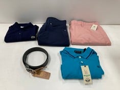 5 X GARMENTS VARIOUS SIZES, MODELS AND BRANDS INCLUDING BLUE DOCKERS POLO SHIRT SIZE S- LOCATION 28A.