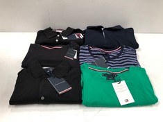 6 X TOMMY HILFIGER CLOTHING VARIOUS MODELS AND SIZES INCLUDING GREEN T-SHIRT SIZE XL-LOCATION 12A.