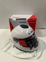 MOTORBIKE HELMET L52 HELMETS BLACK AND WHITE WITH GLITTER MODEL LS2 FF908 STROBE 2 SIZE M (TOTAL P.V.P 118€) - LOCATION 17B.