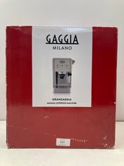 COFFEE MACHINE GAGGIA MILANO MODEL GAGGIA NL 9206AD - 4 BLACK (TOTAL P.V.P 160€) - LOCATION 29B.