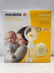 MEDELA SINGLE ELECTRIC BREAST PUMP SWING FLEX, COMPACT DESIGN, WITH PERSONALFIT FLEX FUNNELS AND MEDELA'S 2-STAGE PUMPING TECHNOLOGY (TOTAL P.V.P 100€) - LOCATION 33B.