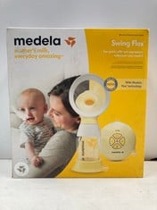 MEDELA SINGLE ELECTRIC BREAST PUMP SWING FLEX, COMPACT DESIGN, WITH PERSONALFIT FLEX FUNNELS AND MEDELA'S 2-STAGE PUMPING TECHNOLOGY (TOTAL P.V.P 100€) - LOCATION 33B.