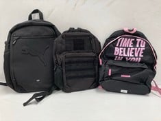 3 X BACKPACK INCLUDING MR WONDERFUL BACKPACK - LOCATION 38B.