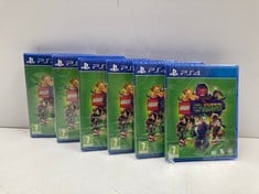 6 X PS4 VIDEO GAMES LEGO DC SUPER VILLAINS IN GERMAN AND FRENCH (SEALED)- LOCATION 26B.