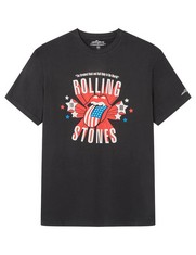 6 X BLACK ROLLING STONES T-SHIRTS SIZE L- LOCATION 26B.