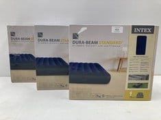 3 X INTEX CLASSIC DOWNY DURA-BEAM - INFLATABLE MATTRESS, 99X191X25CM - LOCATION 22B.