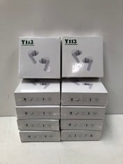 10 X WIRELESS HEADPHONES Y113 WHITE - LOCATION 10B.