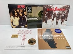 5 X VINYL VARIOUS ARTISTS INCLUDING AC/DC - LOCATION 43B.