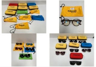 13 X POLAROID BRAND GLASSES VARIOUS MODELS INCLUDING MODEL BT4203B - LOCATION 48B.