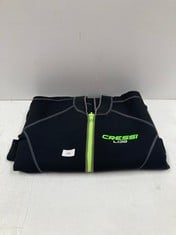 CRESSI LIDO WETSUIT BLACK AND GREEN SIZE XXL - LOCATION 36B.