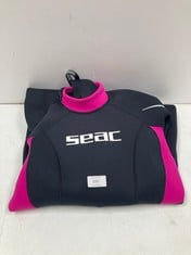 SEAC LONG WETSUIT BLACK AND PINK SIZE XL - LOCATION 32B.