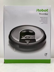 IROBOT ROOMBA I7156 WI-FI ROBOT HOOVER - MULTI-SURFACE RUBBER BRUSHES - MAPS AND ADAPTS TO YOUR HOME - RECOGNISES OBJECTS - PERSONALISED SUGGESTIONS - VOICE ASSISTANT COMPATIBLE - IMPRINT COORDINATIO