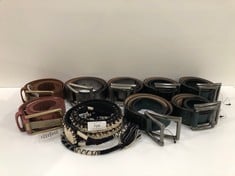 9 X PREMIUM DESIGNER BELTS VARIOUS MODELS (TOTAL P.V.P. 682€) - LOCATION 22C.