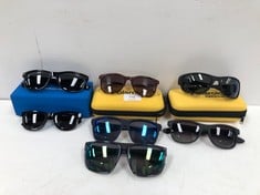 7 X POLAROID SUNGLASSES VARIOUS MODELS INCLUDING MODEL 6076S-LOCATION 6C.