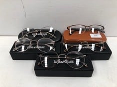 5 X GLASSES VARIOUS MODELS INCLUDING MODEL VZV330-LOCATION 2C.