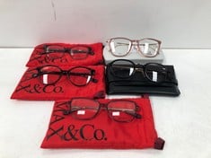 5 X GLASSES VARIOUS MODELS INCLUDING MODEL MO5102-LOCATION 2C.