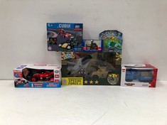 6 X CHILDREN'S TOYS INCLUDING CONTROL-LOCATION CAR 11C.