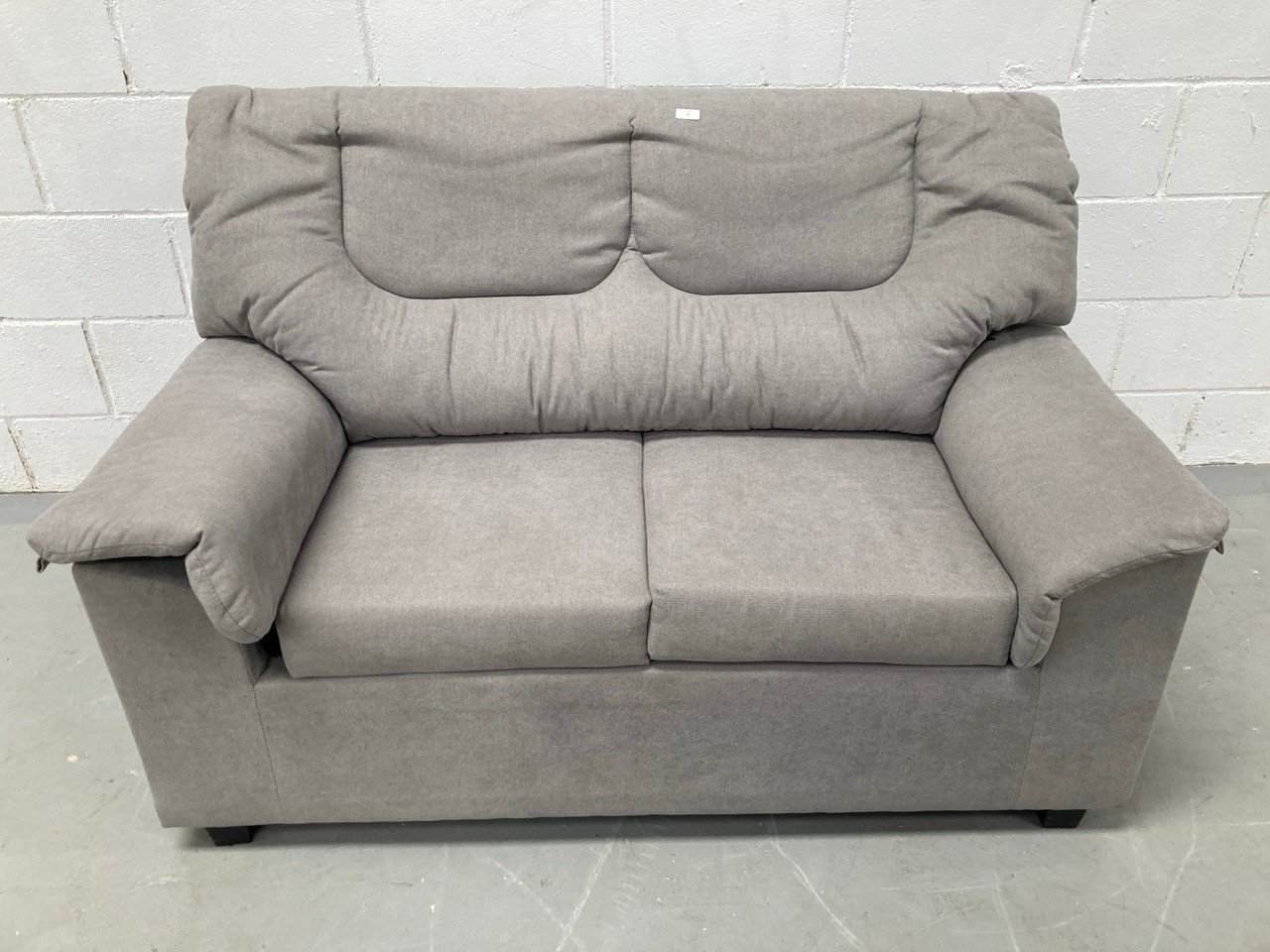 SOFA YUQUE TWO SEATER SOFA GREY COLOUR (BROKEN BACK).