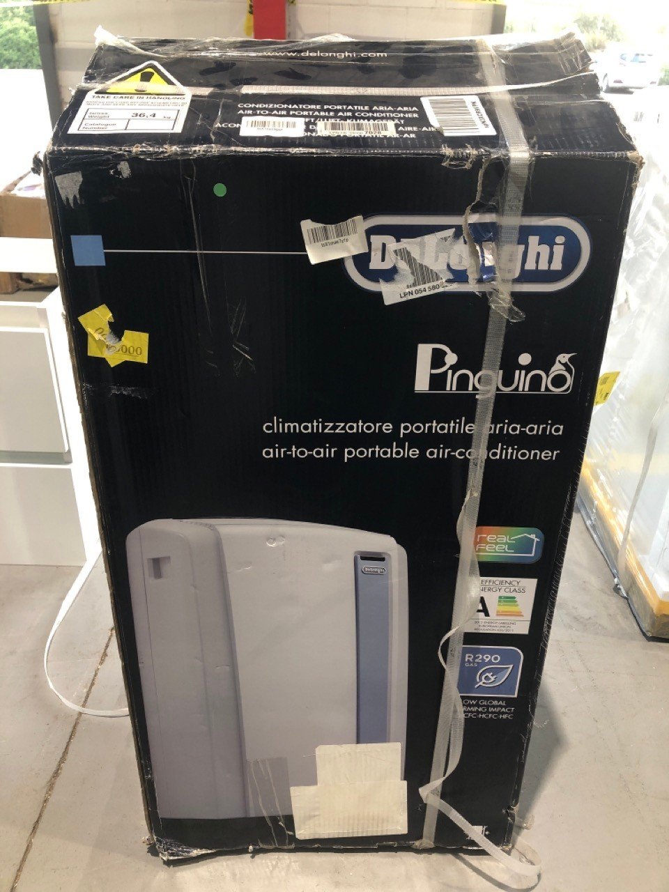 DE'LONGUI PINGUINO PACAN98 ECO PORTABLE AIR CONDITIONER.