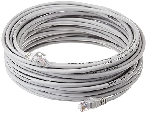 10 X RJ45 CABLE WITH ETHERNET (15.2 M, CATEGORY 5) GREY.