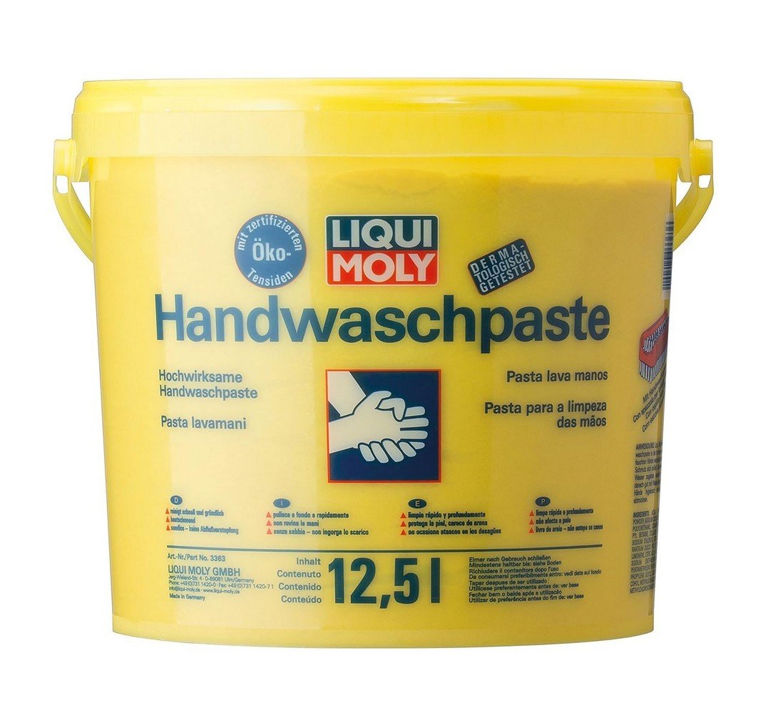 2 X LIQUI MOLY HAND WASHING PASTE : 12,5 L : SKIN PROTECTION : 3363.