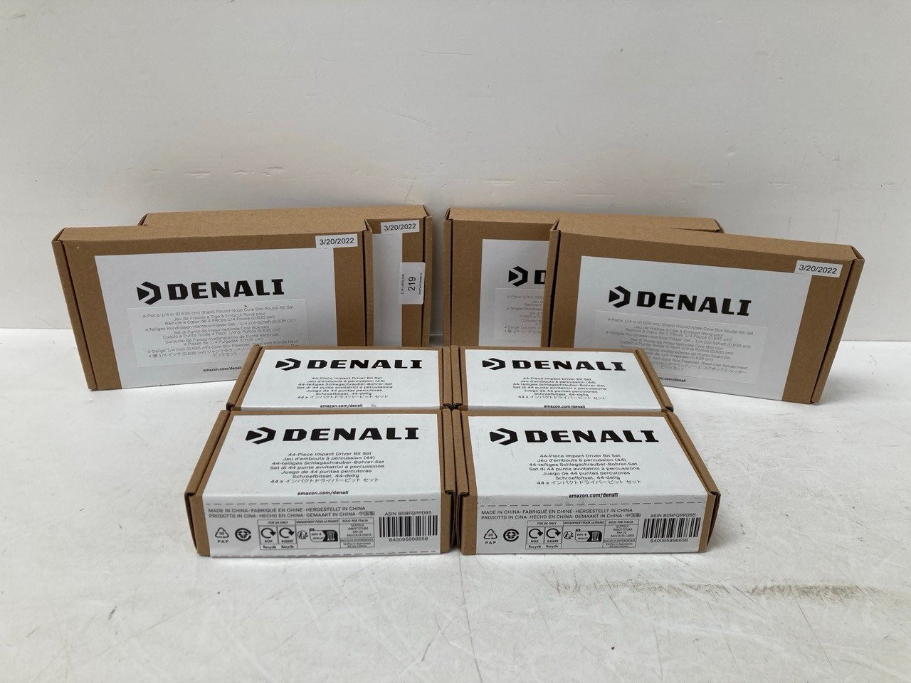 8 X DENALI ITEMS INCLUDING A SET OF 44 FIRING PINS.