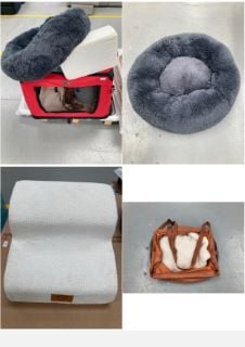 8 X PET SUPPLIES INCLUDING DOG OR CAT BED .