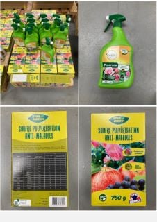 PALLET VARIETY OF GARDEN ARTICLES INCLUDING SOLABIOL .