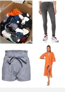 PALLET OF A VARIETY OF CLOTHING OF DIFFERENT BRANDS AND SIZES INCLUDING TROUSERS ONLY SIZE S.