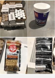 PALLET OF ASSORTED FOOD PRODUCTS INCLUDING WHOLE-WHEAT NOODLES (EXPIRY DATE 18-01-2025).