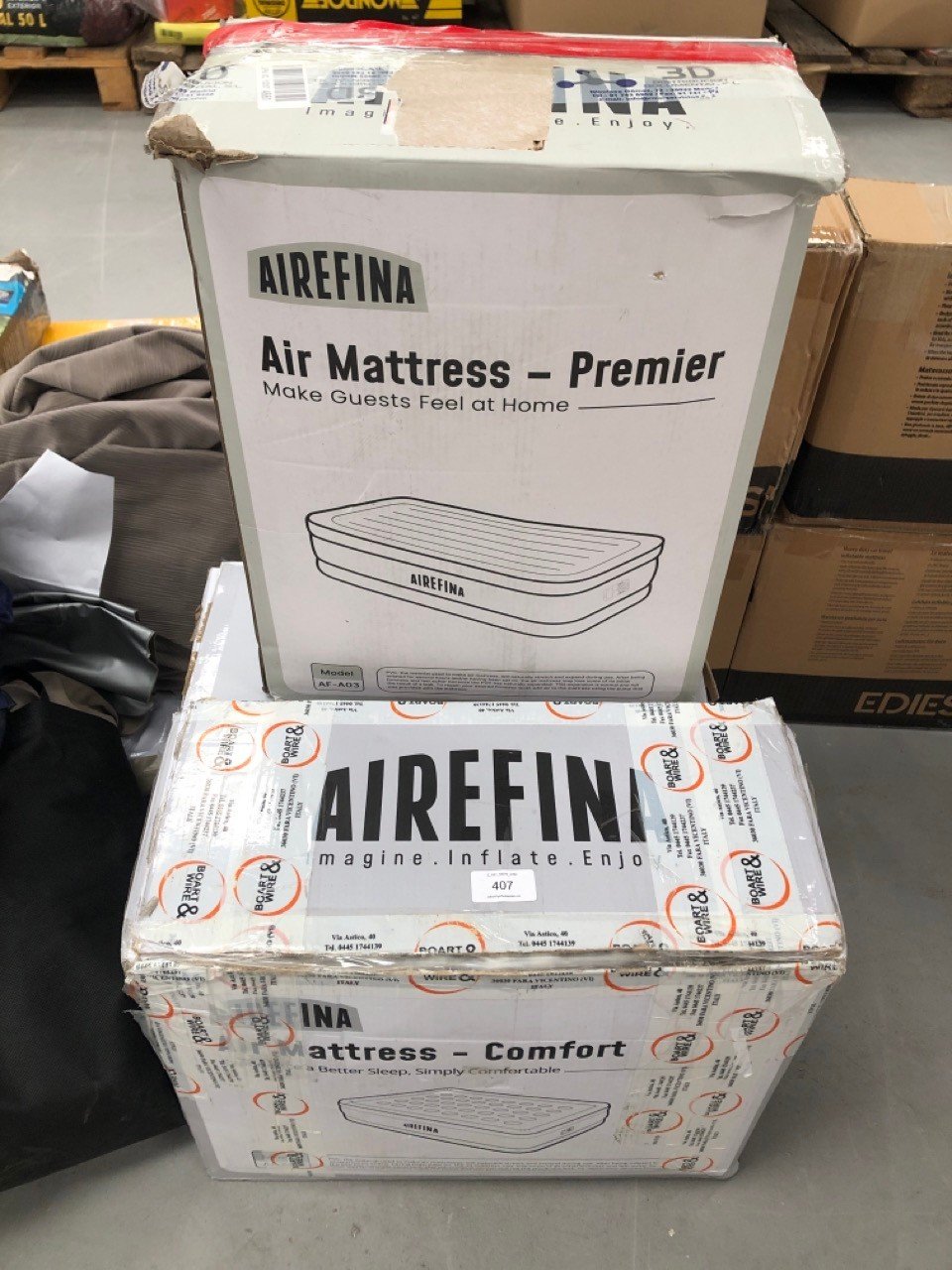 3 X AIR MATTRESSES INCLUDING AIR MATTRESS PREMIER MODEL.