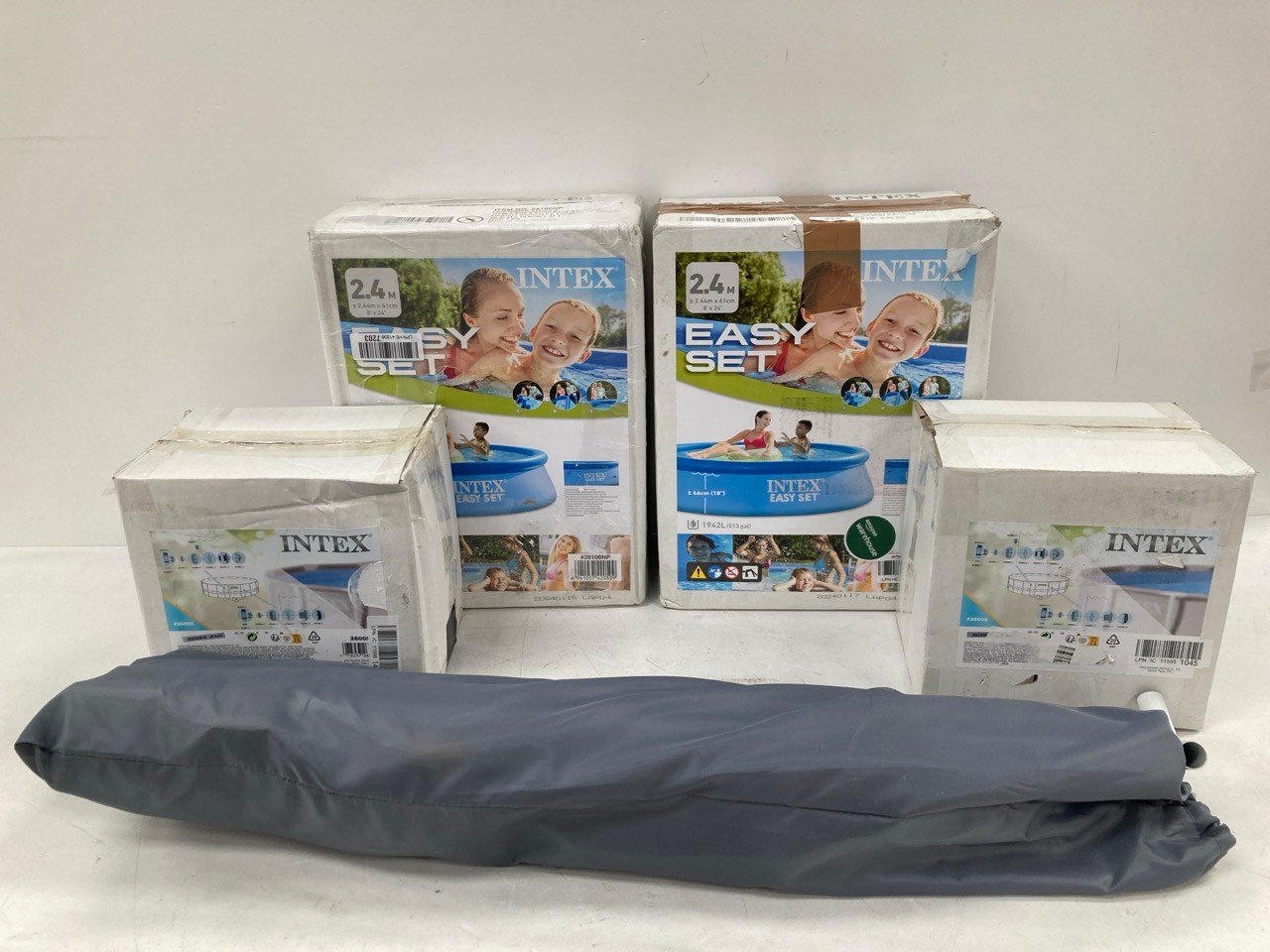 5 X INTEX POOL ITEMS INCLUDING INTEX EASY SET 244X61CM.