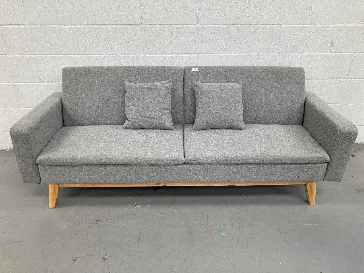 SOFA BED NALUI 3 SEATER LIGHT GREY COLOUR.