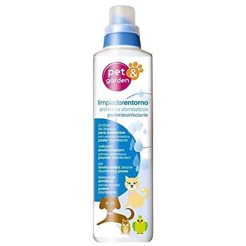 9 X FLOWER - SANITISING CLEANER FOR PET ENVIRONMENT 1L | HIGH DISINFECTING POWER | SUITABLE FOR GENERAL USE | INSECT REPELLENT ACTION, COLOURLESS, 7X7X29 CM, CLEANING BOTTLE.