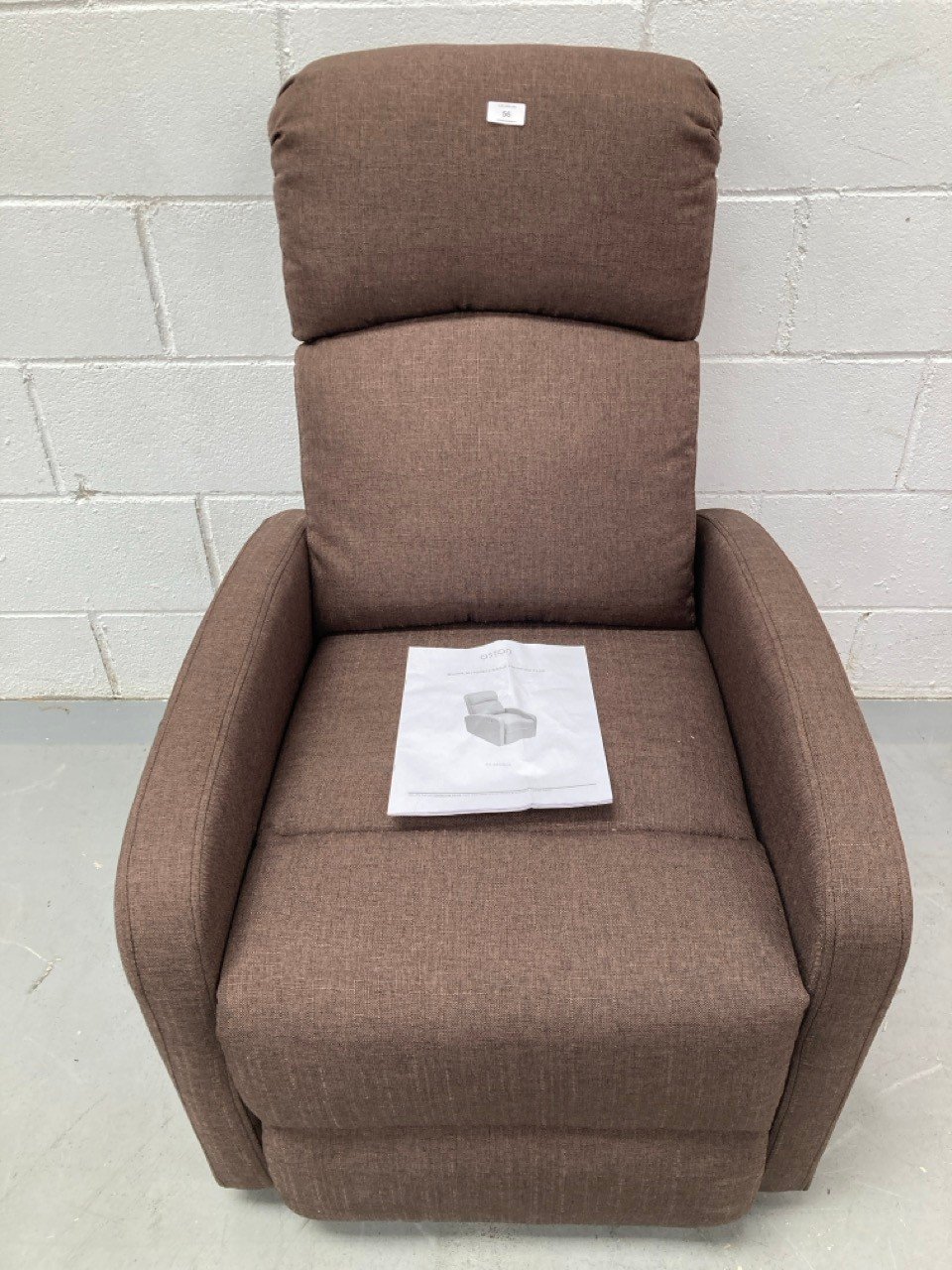 ASTAN HOGAR MANUAL RECLINING ARMCHAIR PREMIUM PLUS BROWN COLOUR (P.V.P. 199.00€).