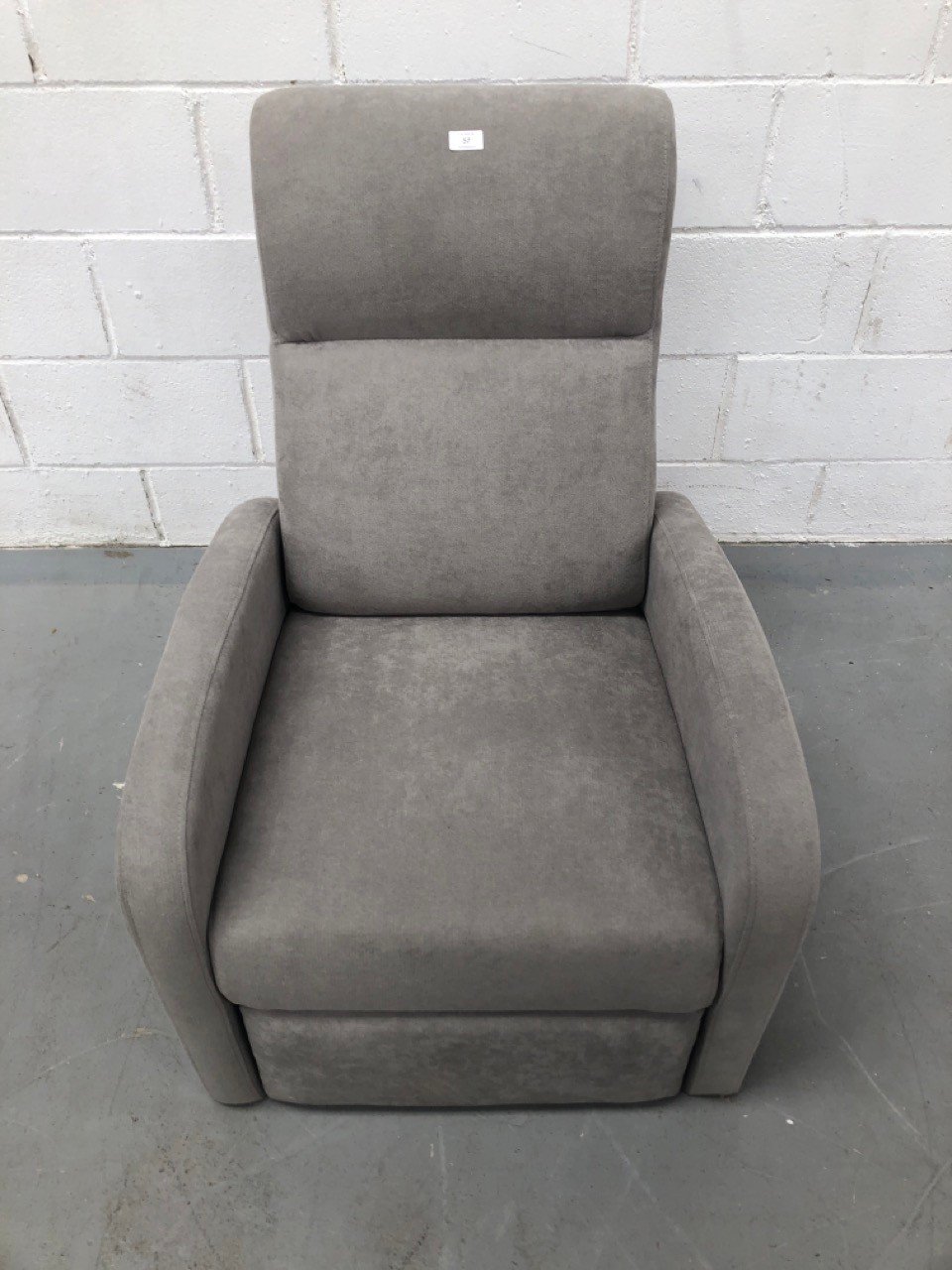 MANUAL RECLINING ARMCHAIR ASTAN HOME GREY COLOUR.