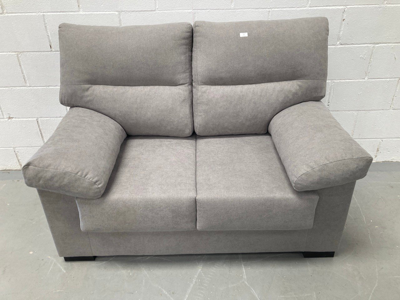 TWO-SEATER ARMCHAIR GREY COLOUR .