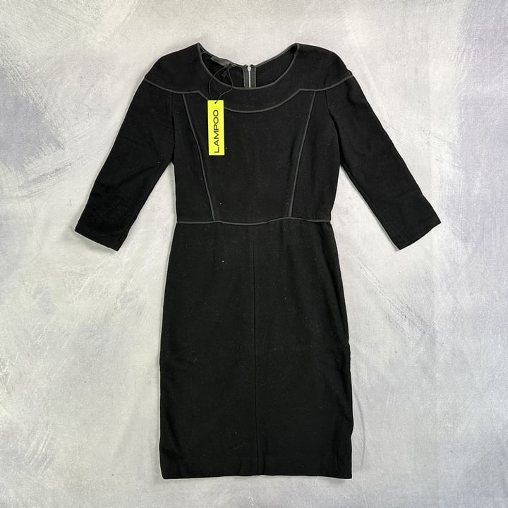 Narciso Rodriguez  Short Sleeved Black Dress - Size 8